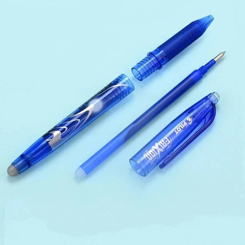 Pilot Frixion Pen Erasable Gel Pen Set 0.5Mm Blue/Black/Red Replaceable Refill Student Writing Tool Supplies Japanese Stationery