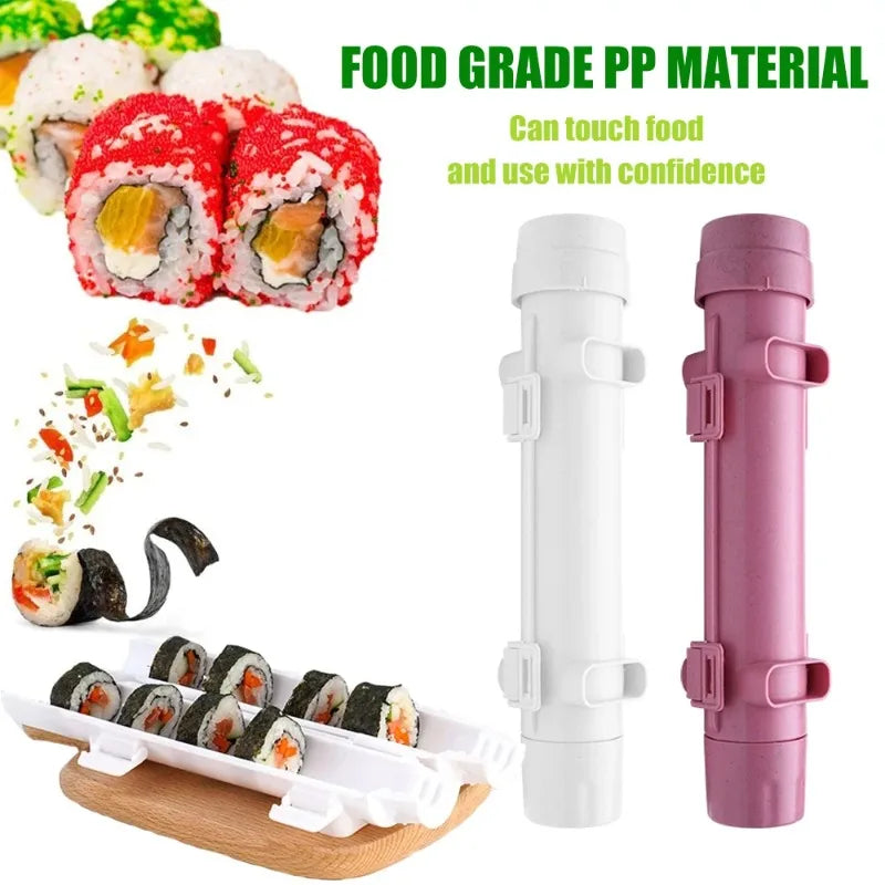 1Pc DIY Sushi Making Machine Kitchen Sushi Tool Sushi Maker Quick Sushi Bazooka Japanese Rolled Rice Meat Mold Bento Accessories