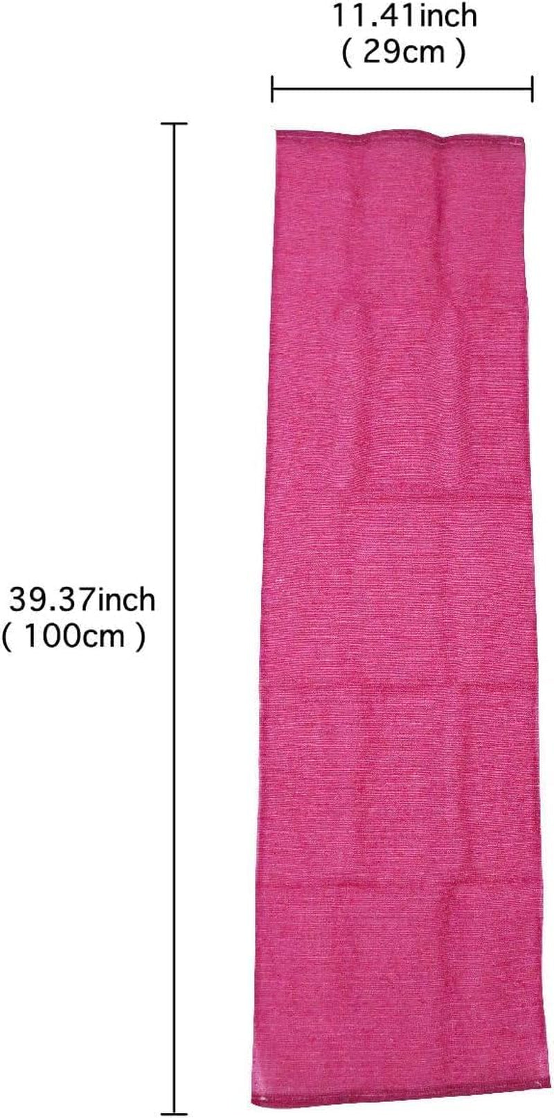 Japanese Body Scrubber Extra Rough Exfoliating Washcloth 39.37IN × 11.41IN Set of 2 (Red & Blue)