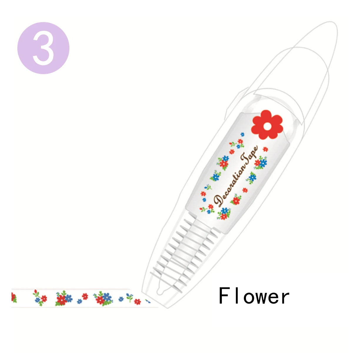 Kawaii Animals Cat Dog Owl Crocodile Flower Press Type Decorative Correction Tape Diary Stationery School Supply