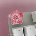 Custom Pink Kawaii Sakura Keyboard Keycaps Flower Artisan Key Caps for Cross Shaft Mechanical Keyboard Game Accessories