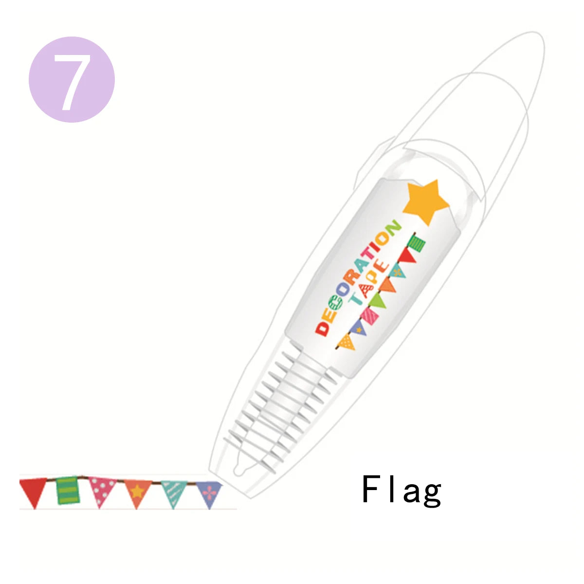 Kawaii Animals Cat Dog Owl Crocodile Flower Press Type Decorative Correction Tape Diary Stationery School Supply
