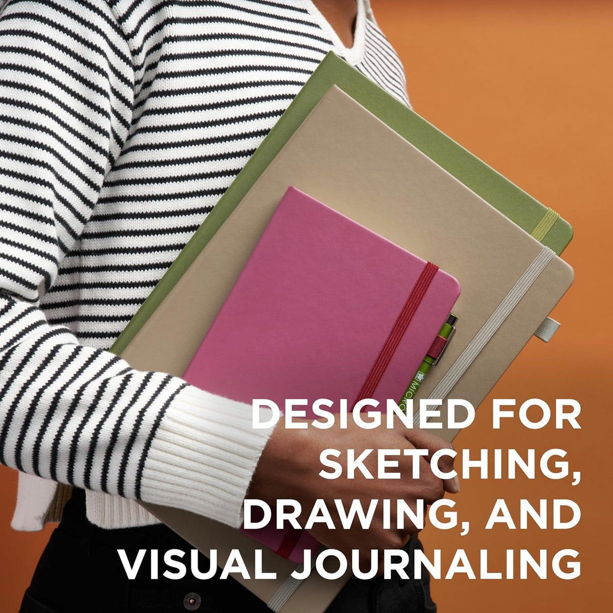 A5 Sketchbook & Pigma Micron Bundle, 3-Pack Fineliner Pen Set