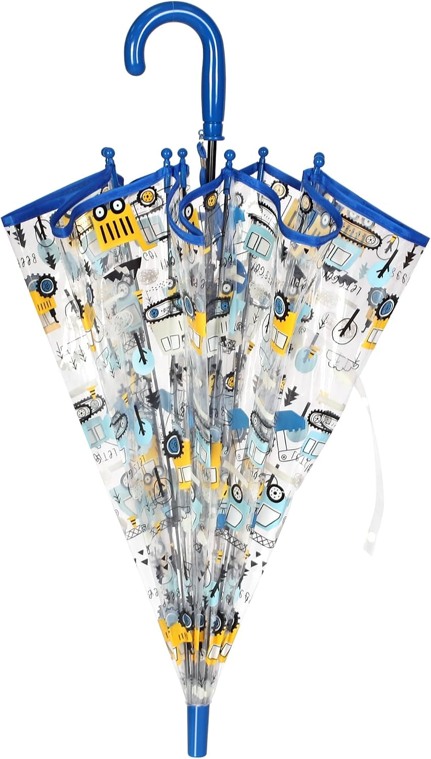 Kids Umbrella Clear Bubble Umbrellas for Rain,Safety Dome Windproof Umbrella for Kid Girls and Boys