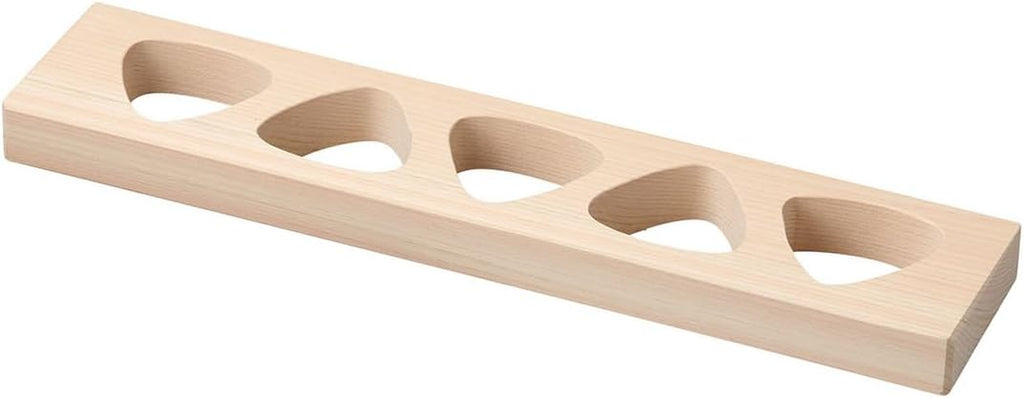 Wooden Onigiri Mold Musubi Maker Japanese Rice Ball Press Hinoki Japanese Cypress Onigiri Mold Tray Made in Japan (Type1 5 Molds)