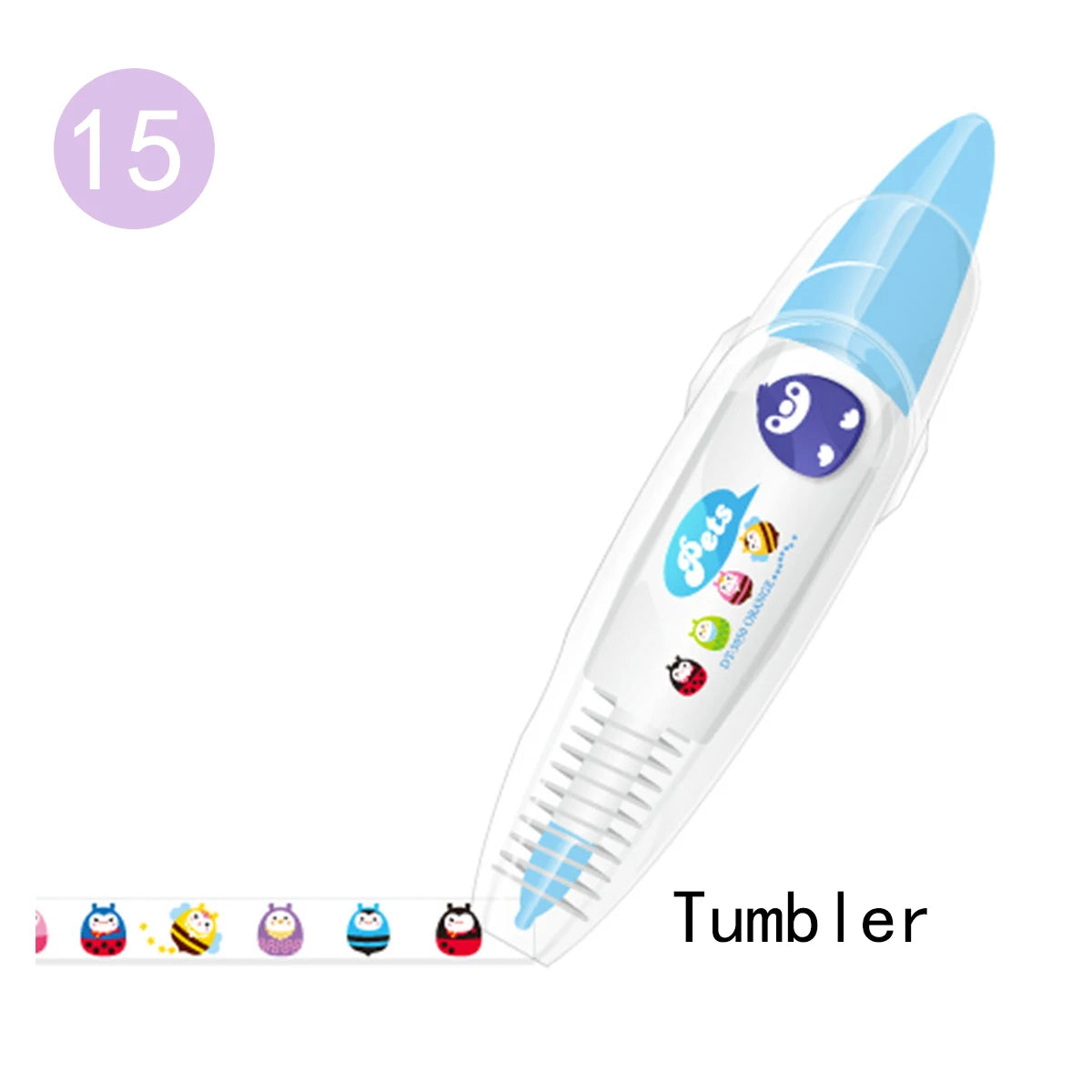 Kawaii Animals Cat Dog Owl Crocodile Flower Press Type Decorative Correction Tape Diary Stationery School Supply