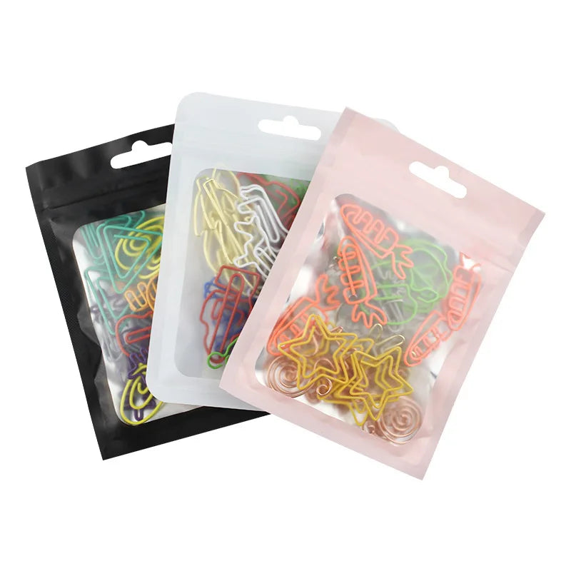 30 PCS Kawaii Paper Clips Bookmark Stationery Scrapbook Gadget School Supplies Office Cute Desk Orgainzer Accessories