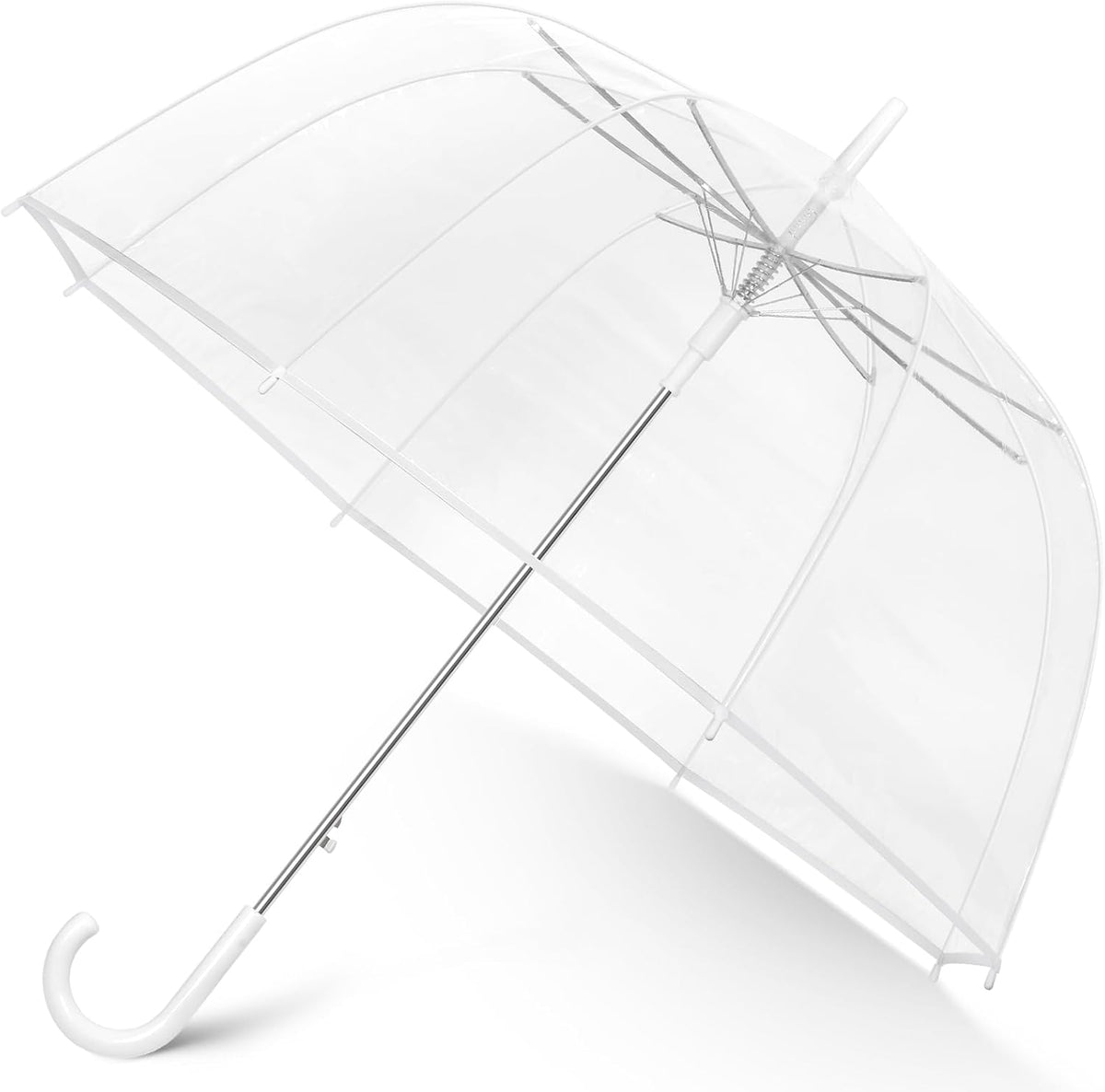 52 Inch Large Canopy Clear Bubble Umbrellas, High-Visibility Rain Umbrella
