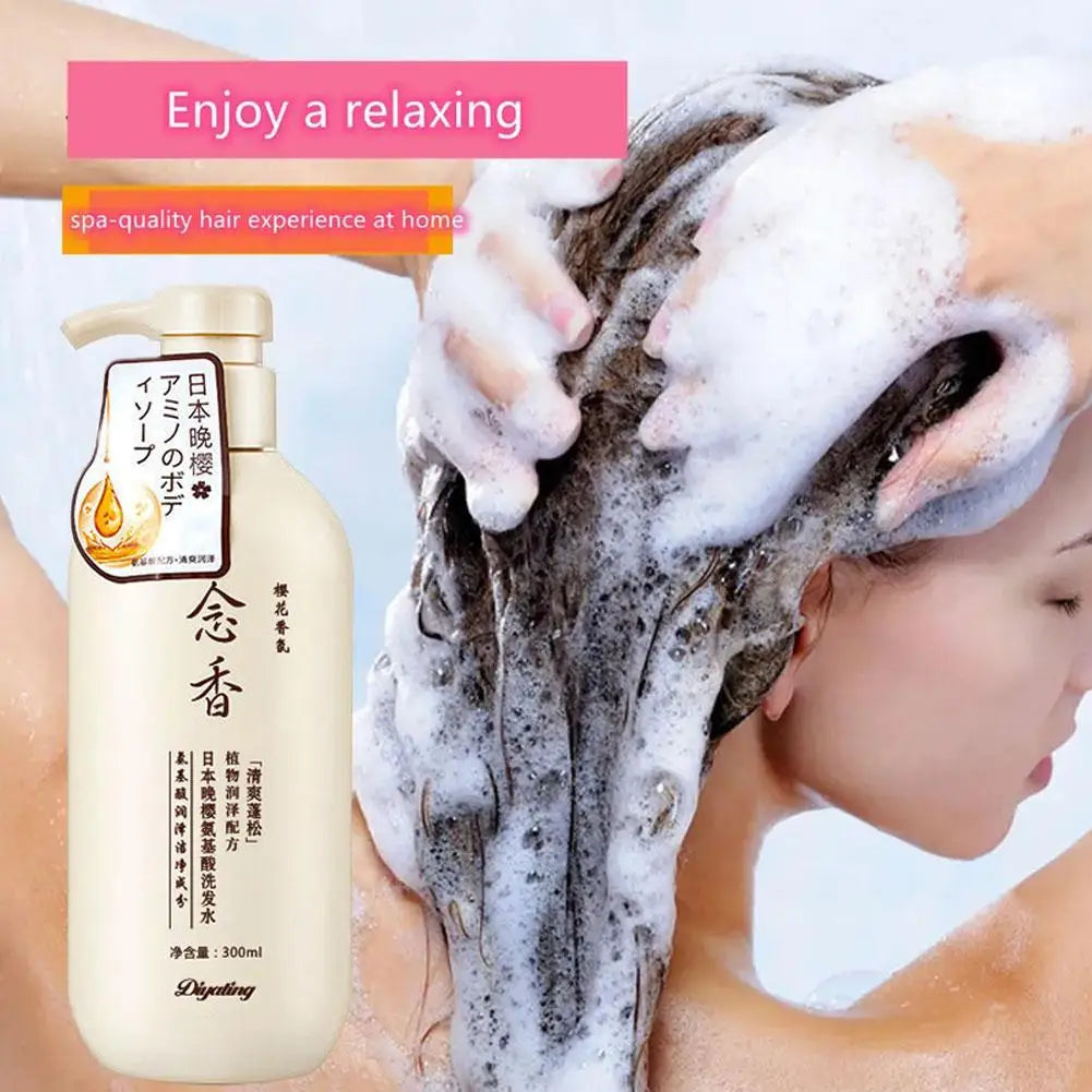 Fragrant Japanese Amino Acid Shampoo Hair Conditioner Set Body Wash Hair Shampoo Bath Lotion Shampoo Head Skin Care 300Ml