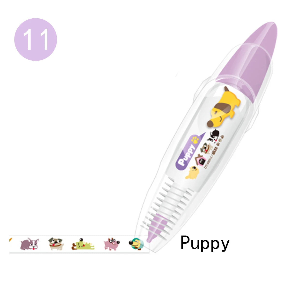 Kawaii Animals Cat Dog Owl Crocodile Flower Press Type Decorative Correction Tape Diary Stationery School Supply